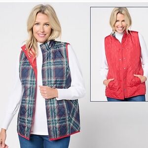 Belle By Kim Gravel Reversable Vest